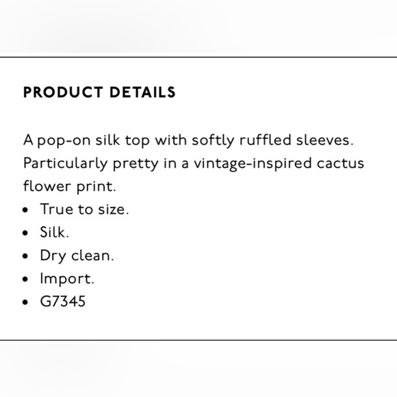 MADEWELL Navy 100% Silk Cacti Blouse - Picture 11 of 11